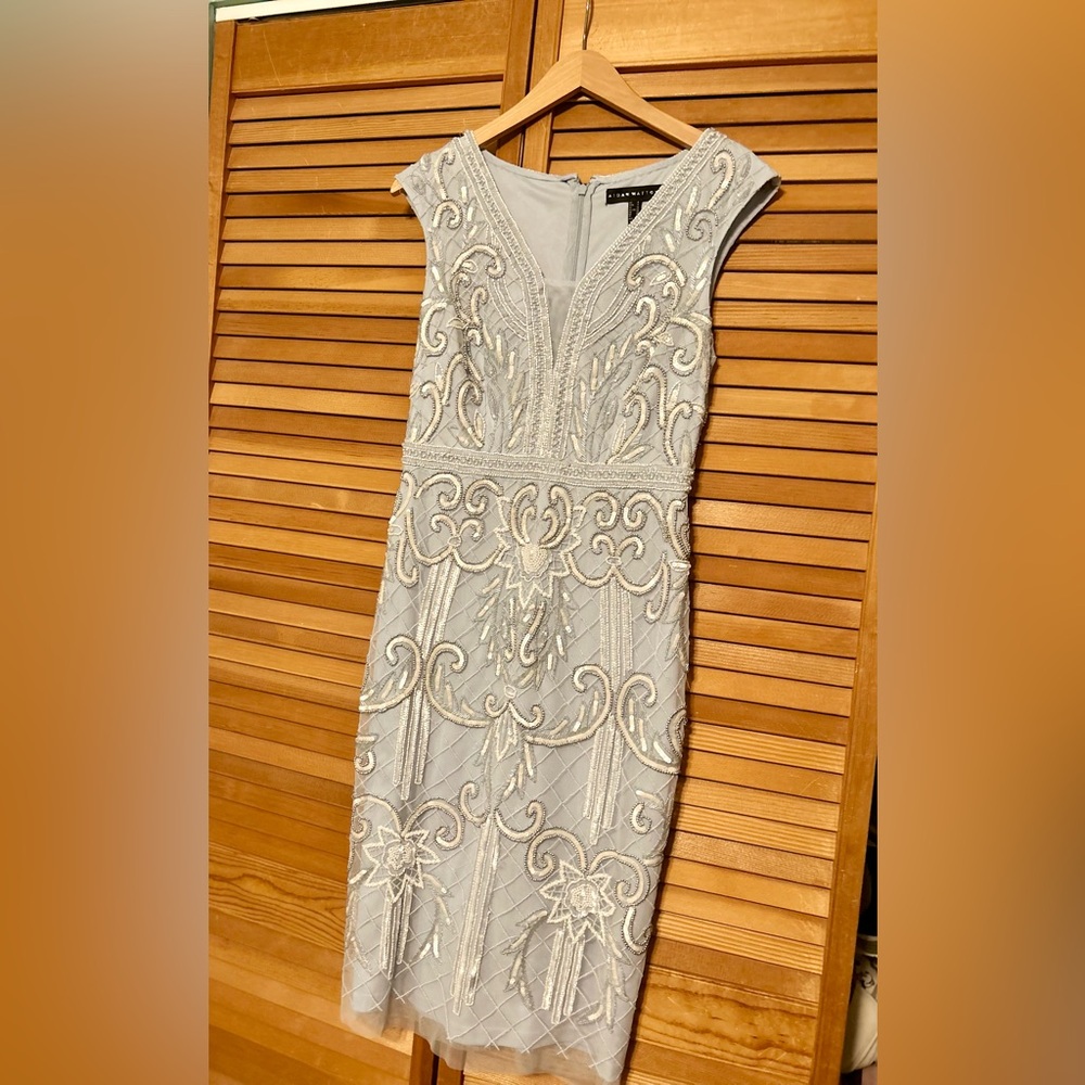 Aidan Mattox Embellished Mini Dress